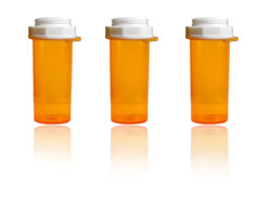 Thumb Tab Vials with Reversible Caps